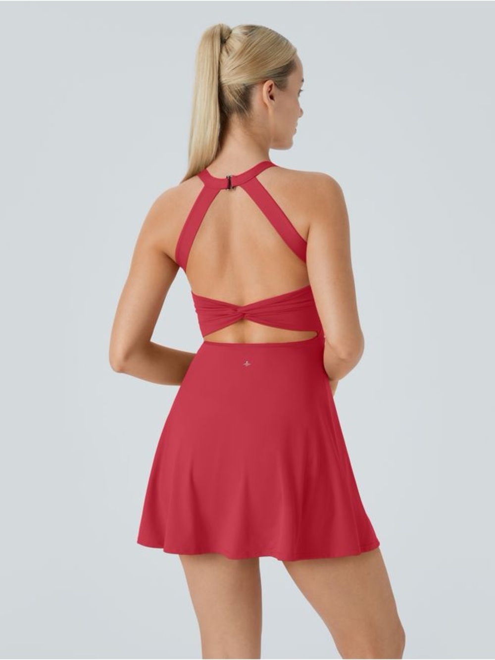 HALARA Backless Twisted Active Dress